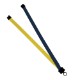 Multi color (left and right) Polyester Lanyard with Plastic Clamshell, 3/4"