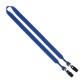 Polyester 2-Ended Lanyard with Metal Crimp & Metal Bulldog Clip, 3/4"