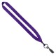 Polyester Lanyard with Metal Crimp & Bulldog Clip, 3/4"