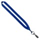 Polyester Lanyard with Metal Crimp & Bulldog Clip, 3/4"
