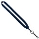 Polyester Lanyard with Metal Crimp & Swivel Snap Hook, 3/4"