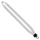 Cotton Lanyard with Plastic Clamshell & O-Ring, 3/4"