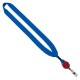 Cotton Lanyard with Metal Crimp & Retractable Badge Reel, 3/4"