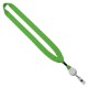Cotton Lanyard with Metal Crimp & Retractable Badge Reel, 3/4"