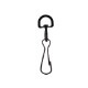 Cotton Lanyard with Metal Crimp & Swivel Snap Hook, 1/2"
