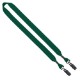 Cotton Double Bulldog Clip Lanyard, 3/4"