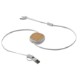 Dual Input 3-in-1 Bamboo Retractable Cable