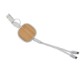 Dual Input 3-in-1 Bamboo Retractable Cable