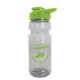 Trainer Transparent Water Bottle w/ Drink-Thru Lid, 24oz.
