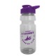Trainer Transparent Water Bottle w/ Drink-Thru Lid, 24oz.
