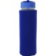 Pop Up Lid Frosted Glass Sleeve Bottle, 22oz.