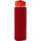 Pop Up Lid Frosted Glass Sleeve Bottle, 22oz.