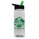 Flair Transparent Bottle w/ Flip Straw Lid, 26oz