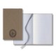 Linen Banded Medio White Pg Lined Journal