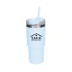Double-Wall Travel Tumbler w/ Straw, 25oz.