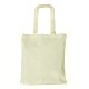 Medium Natural Cotton Tote Bag with Bottom Gusset