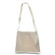 Small Canvas Natural Messenger Bag with Long Handles