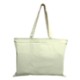 Basic Cotton Natural Zipper Tote Bag