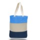 Cotton Canvas Tri Color Bag