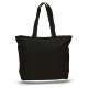 Zipper Cotton Tote Bag