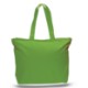 Colored Cotton Zipper Tote Bag