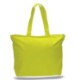 Colored Cotton Zipper Tote Bag