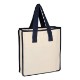 Accent Color Canvas Shopping Bag
