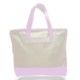 Zipper Cotton Colored Tote Bag