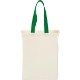 Cotton Canvas Grocery Bag with Colored Handles
