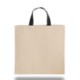 Cotton Tote Bag With Contrasting Web Handles