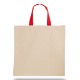 Cotton Tote Bag With Contrasting Web Handles