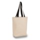 Cotton Tote Bag With Contrasting Web Handles