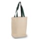 Cotton Tote Bag With Contrasting Web Handles