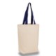 Cotton Tote Bag With Contrasting Web Handles