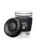 Retiro Borosilicate Glass Tumbler with Silicone Lid, 8oz.