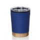 Eduardo Double Wall Stainless Steel Tumbler with Bamboo Base, 12oz.