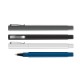 Cubix Square Barrel Rubberized Cap Off Ball Point Pen with Metal Clip