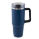 Vancouver Double Wall Vacuum Insulated Stainless Steel Mug w/ Straw, 30oz.