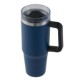 Vancouver Double Wall Vacuum Insulated Stainless Steel Mug w/ Straw, 30oz.
