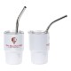 Mini Belmont Double Wall Stainless Steel Tumbler w/ Straw, 3oz.
