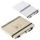 Prairie Fragrant Grass Recycled Spiral Notebook w/ Pen, 5-1/4" x 7-1/8"