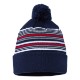Sportsman™ 12" Striped Pom-Pom Cuffed Beanie