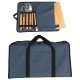 Firepit 5-Piece BBQ Set w/ Cutting Board & Carrying Case