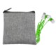 Recycled Pouch & Type C Colorful Earbud Set