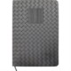 Woven Notebook w/ Metal Accent, 5-1/2" x 8-1/4"
