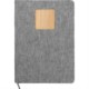 Heathered Recycled Notebook w/ Bamboo Accent, 5-1/2" x 8-1/4"