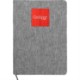 Heathered Recycled Notebook w/ Metal Accent, 5-1/2" x 8-1/4"