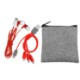 Recycled Pouch, Colorful Type C Earbuds & Charging Cable Kit