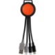 Two Tone Dual Input 3-in-1 Charging Cable