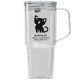 Polar Crystal Recycled Double Wall Tumbler with Straw, 32oz.